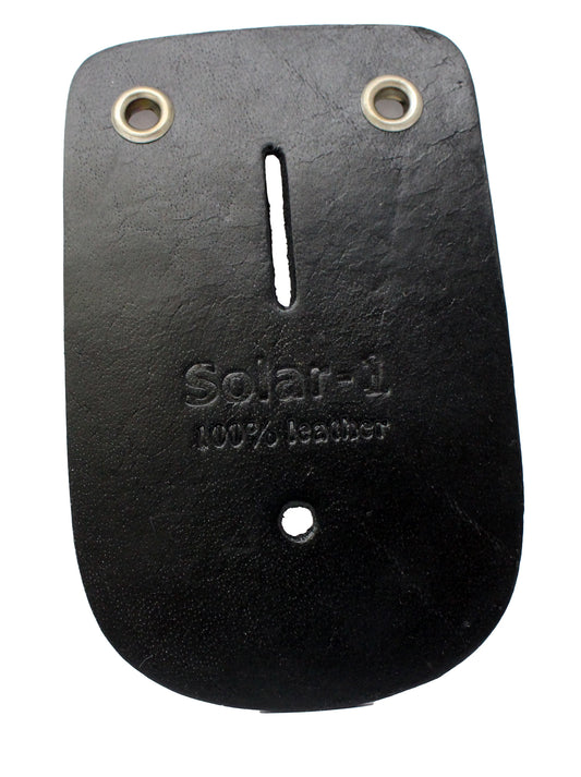 Duty Gear Plain Leather Badge Holder Black by Solar 1