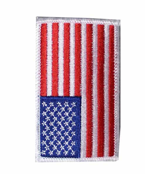 Red/White/Blue American Flag Patch Left Sleeve (Pack of 2) by Solar 1